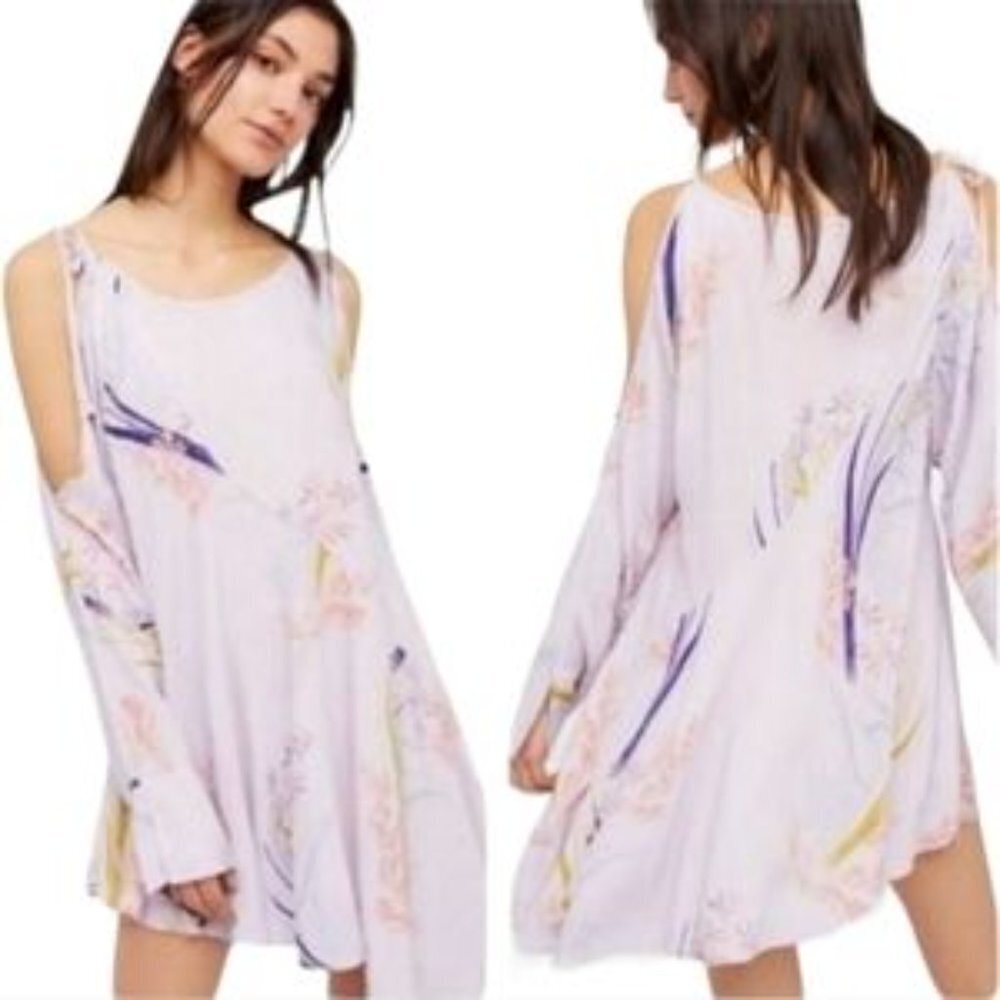 Free People Women's Floral Clear Skies Tunic Mini Dress - Picture 3 of 11